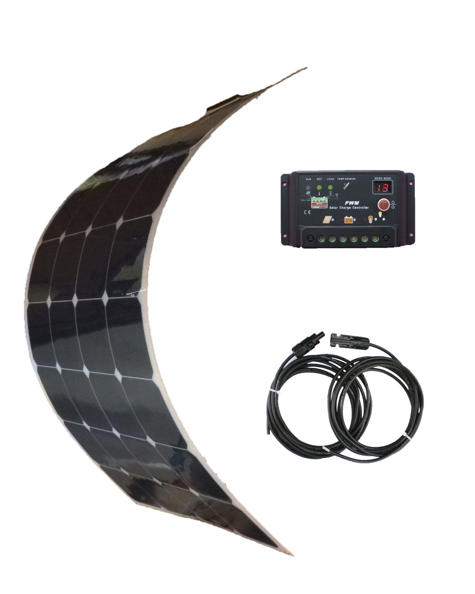 90w Semi Flexible Solar Panel Kit Solar Power Depot 9361